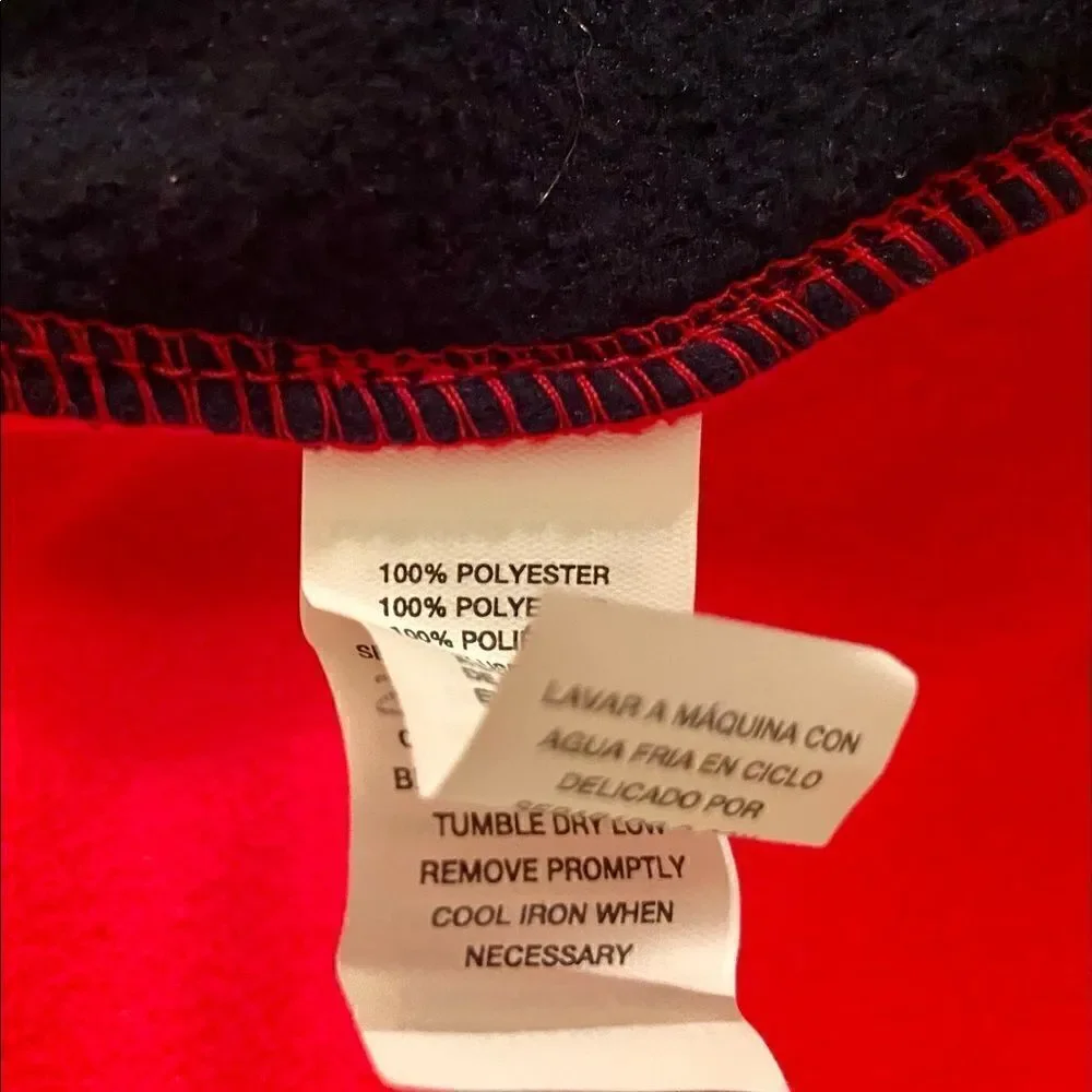 Place Est 1989 Boys Hooded Zip Jacket Red/Navy M